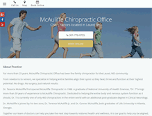 Tablet Screenshot of laurelmdchiropractor.com